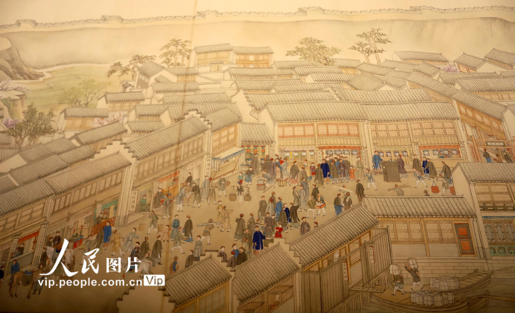 江苏：《乾隆南巡图》第六卷《驻跸姑苏》亮相苏州博物馆【7】