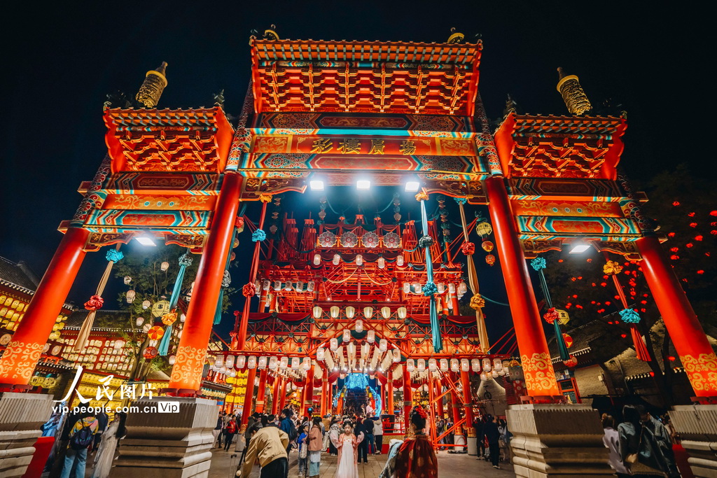 河北唐山：河头老街景区灯火璀璨【2】
