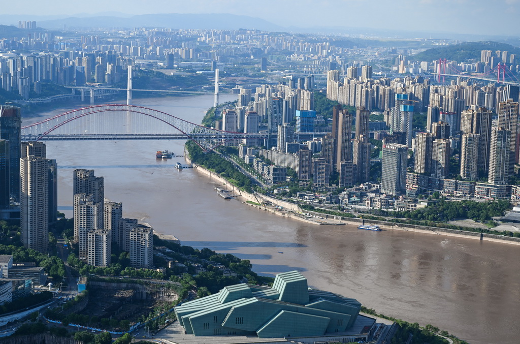 这是5月19日拍摄的重庆城市景象。