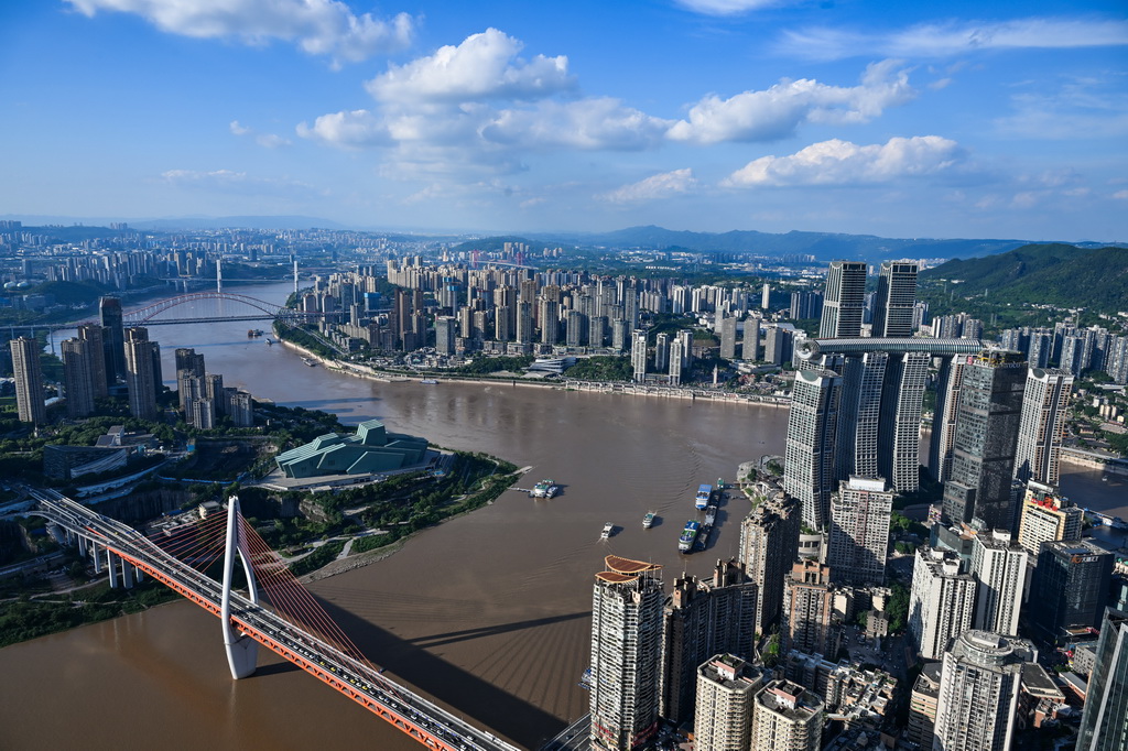 这是5月19日拍摄的重庆城市景象。