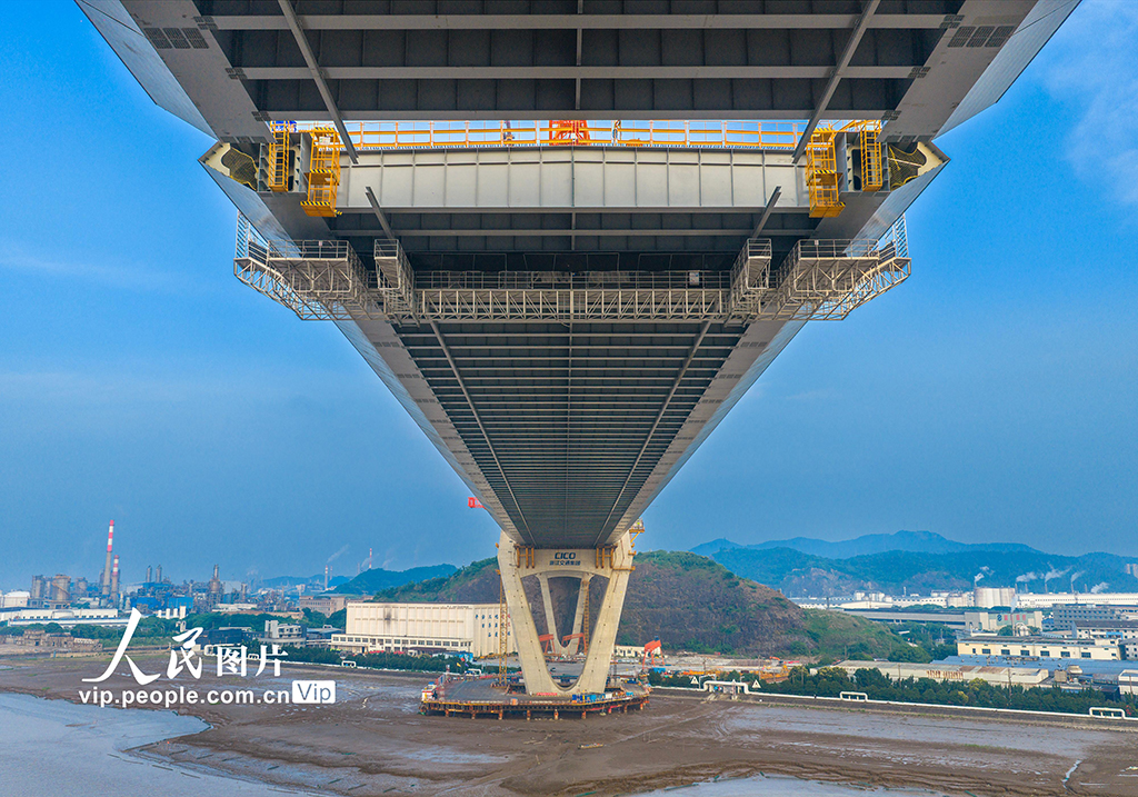 浙江宁波：甬江特大桥建设有序推进【7】