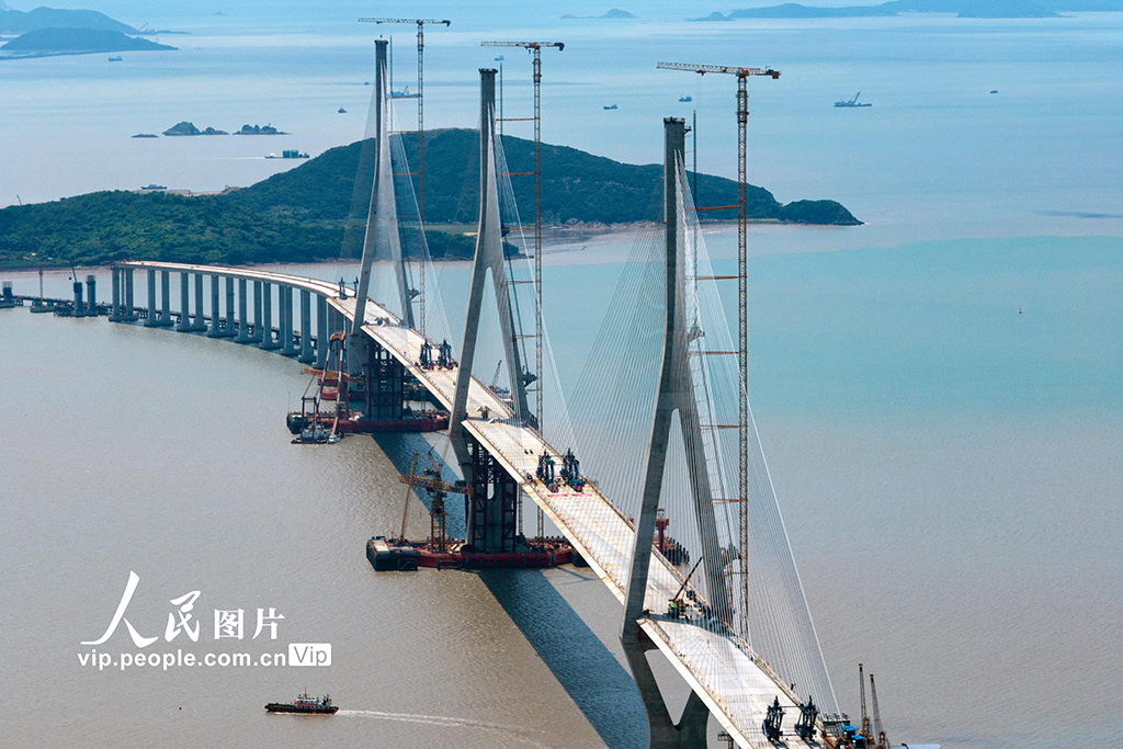 浙江：宁波舟山港六横公路大桥二期工程建设加速推进【3】