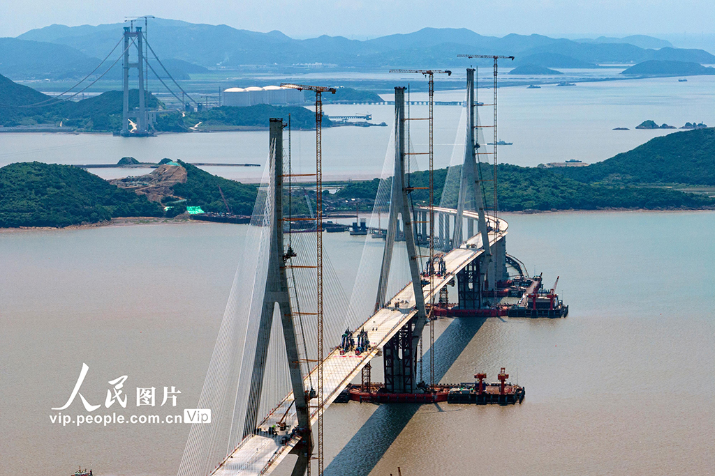 浙江：宁波舟山港六横公路大桥二期工程建设加速推进【4】