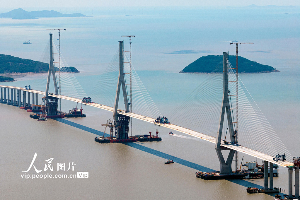 浙江：宁波舟山港六横公路大桥二期工程建设加速推进【5】