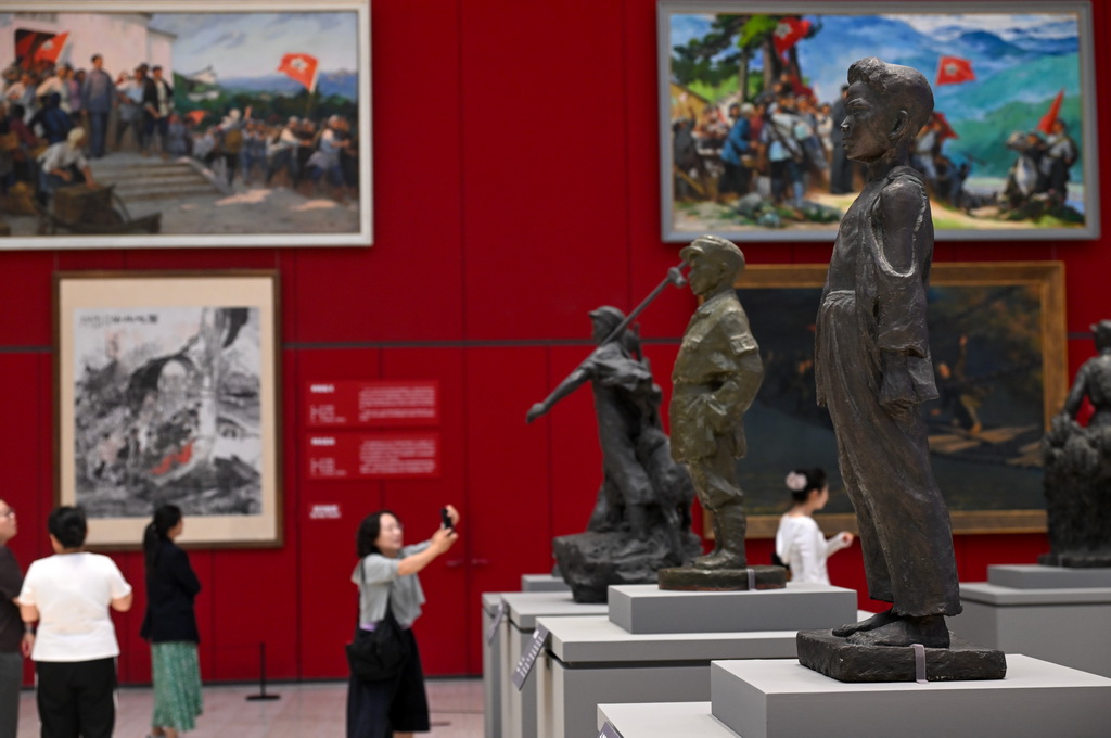 7月20日拍摄的展览现场。