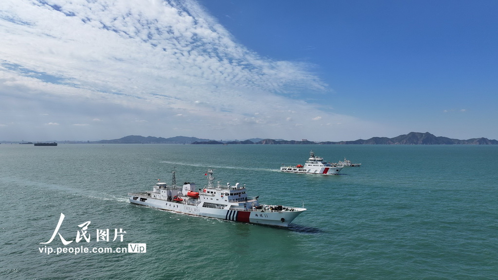 山东烟台：鲁冀海巡旗舰联合巡航执法【2】