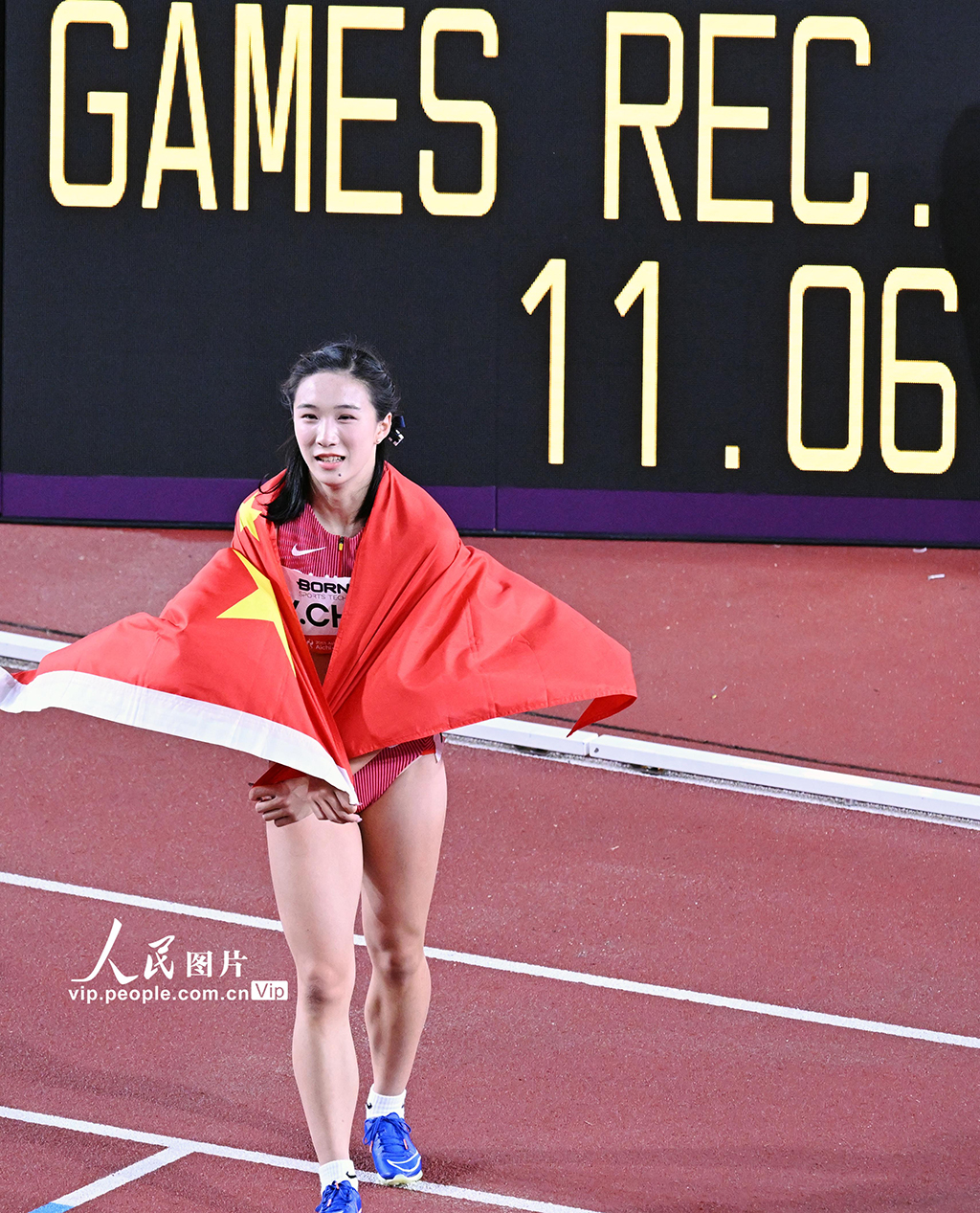 亞運會田徑女子100米決賽陳妤頡奪冠【7】