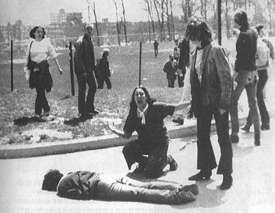 1970年5月18日 肯特州立大学枪击事件震惊全