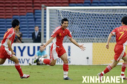 亚洲杯足球赛:中国队2比2战平伊朗队