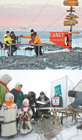 居住在南极和北极的选民同时举行投票活动