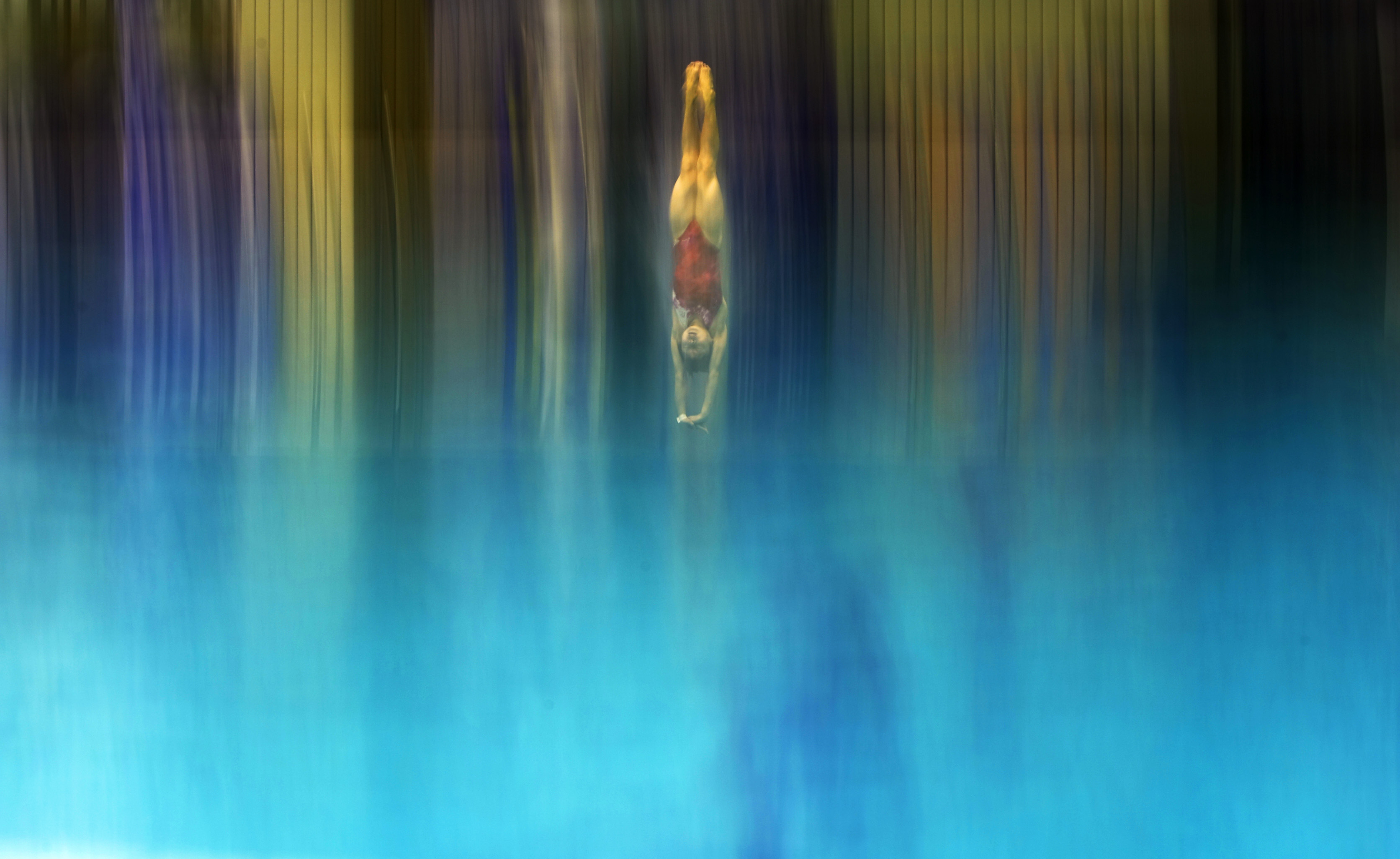 组图:奥运会跳水选拔赛女子十米跳台战况 (3)