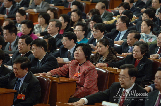 十一届全国人大一次会议第五次全体会议:代表