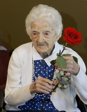 美国115岁老人过生日