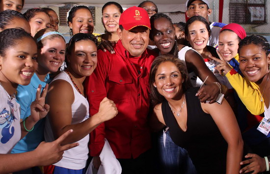 委内瑞拉总统查韦斯高度评价北京奥运会组织工