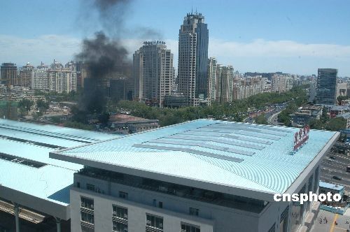 北京北站北侧一工地2日发生火灾