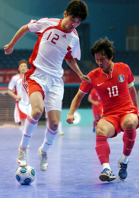室内五人制足球亚锦赛预选赛:中国队胜韩国队