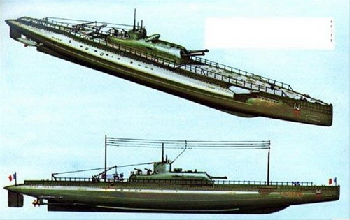 装备大口径巨炮的法国水下巡洋舰 (9)