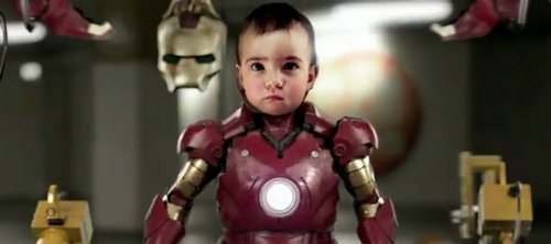 可爱!民间制作的幼儿版《钢铁侠》 (4)