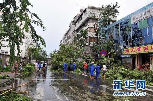 台风康森给三亚造成直接经济损失1.2亿元