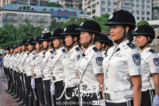 图片故事:重庆女子交巡警特勤队
