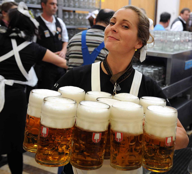 高清:德国慕尼黑啤酒节开幕