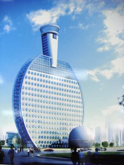 安徽淮南欲投资3亿建乒乓球拍形状大厦