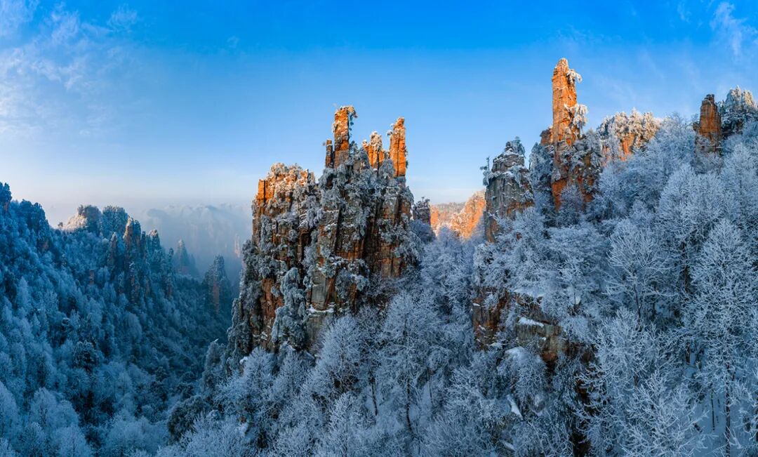 雪韵峰林 &nbsp;陈景明 摄